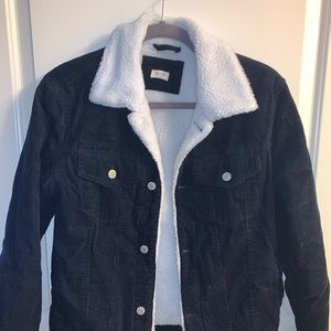 Sherpa/corduroy jacket